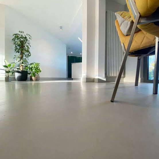Decorative living area flooring in Natural