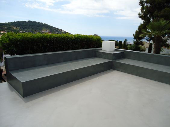 beton görünümlü teras kaplaması