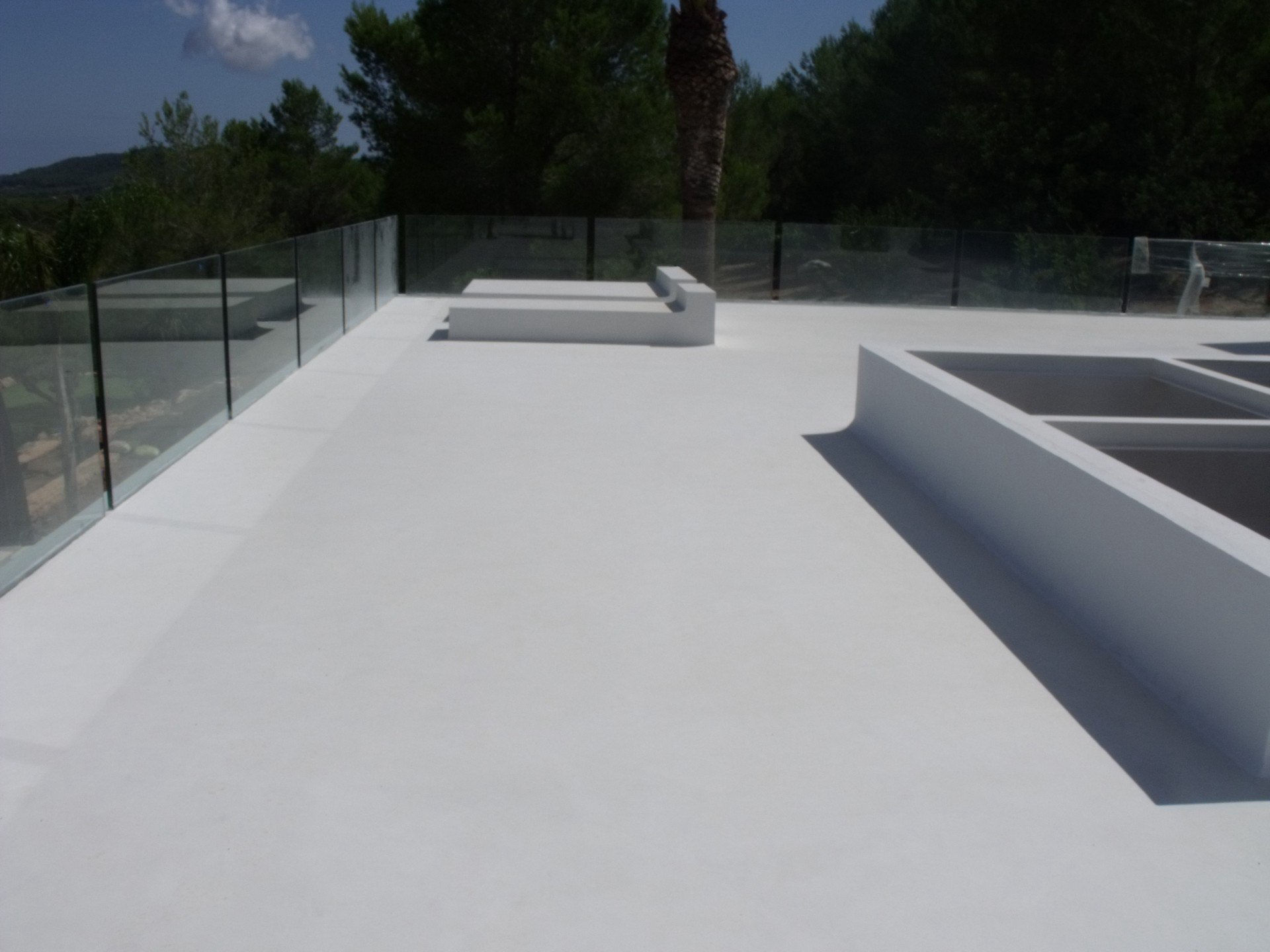 beton görünümlü dış mekân teras zemini