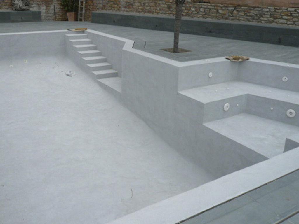 beton görünümlü havuz çevresi kaplama